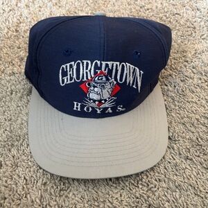 Vintage Georgetown Hoyas Navy and Gray Classic SnapBack